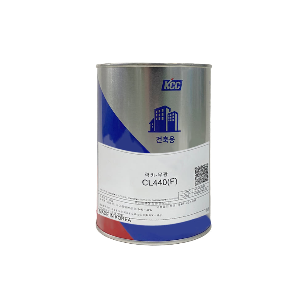 KCC 락카페인트 CL440 1리터 철재용 상도 속건 우아한 광택과 색상 보유력 백색 외 12가지의 기본 색상